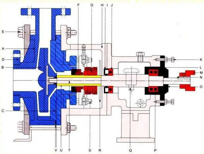 Cross Section of Pump